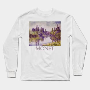 Morning in the Islands Near Vétheuil by Claude Monet Long Sleeve T-Shirt